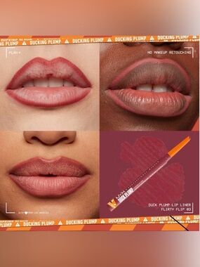 New NYX Makeup Duck Plump Plumping Lip Liner - Flirty Flap (Muted Rose)